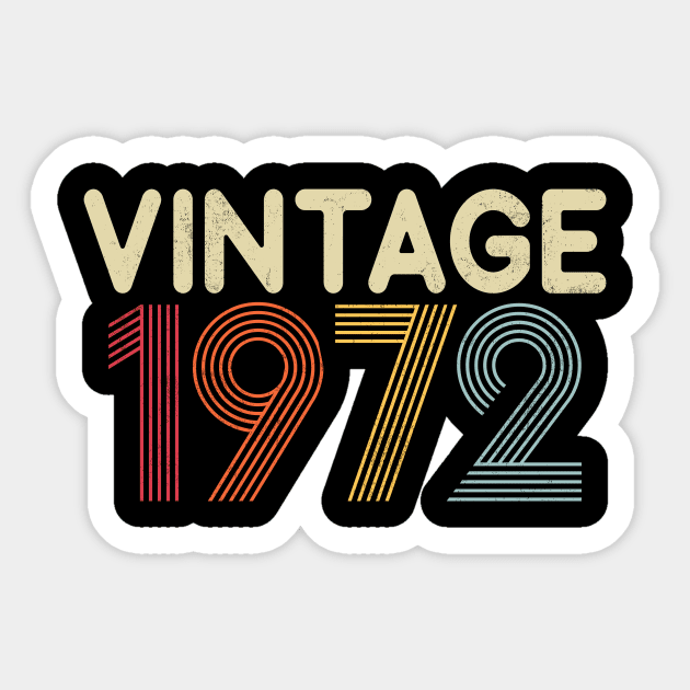 1972 Vintage Sticker by Saulene